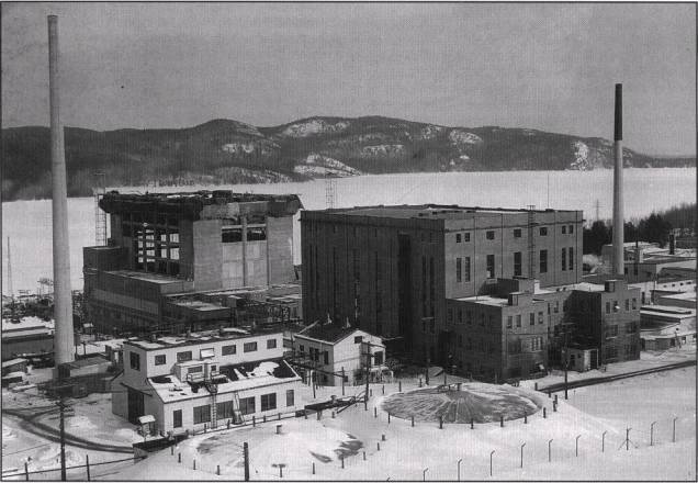 ZEEP and NRX buildings, 1954.